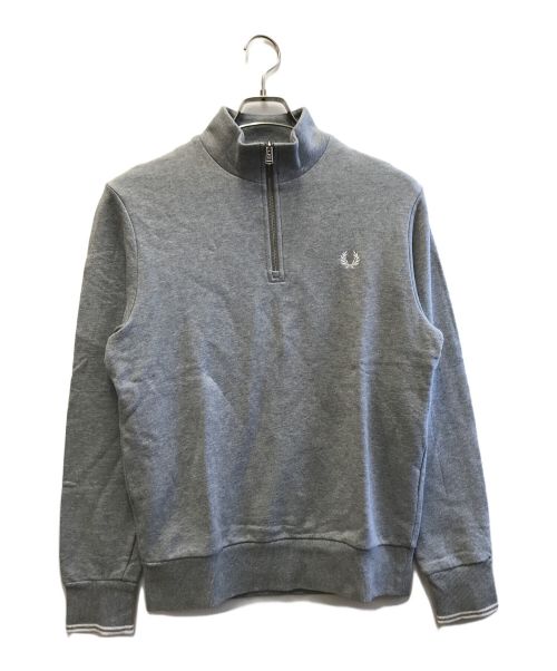 FRED PERRY（フレッドペリー）FRED PERRY (フレッドペリー) ハーフジップスウェット グレー サイズ:Mの古着・服飾アイテム