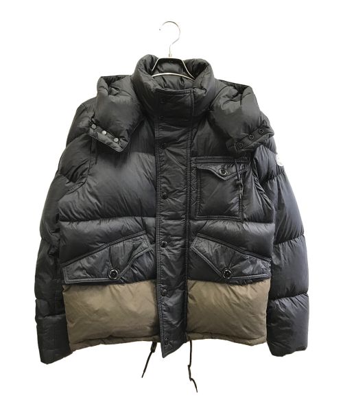 MONCLER（モンクレール）MONCLER (モンクレール) CHAMONIXダウンジャケット ブラック×グリーン サイズ:2の古着・服飾アイテム