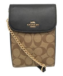 COACH（コーチ）の古着「チェーンショルダーバッグ」｜ブラウン