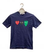 PLAY COMME des GARCONSプレイ コムデギャルソン）の古着「Tシャツ」｜ネイビー