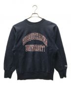 Champion REVERSE WEAVEチャンピオン リバース ウィーブ）の古着「90's カレッジロゴスウェット」｜ネイビー