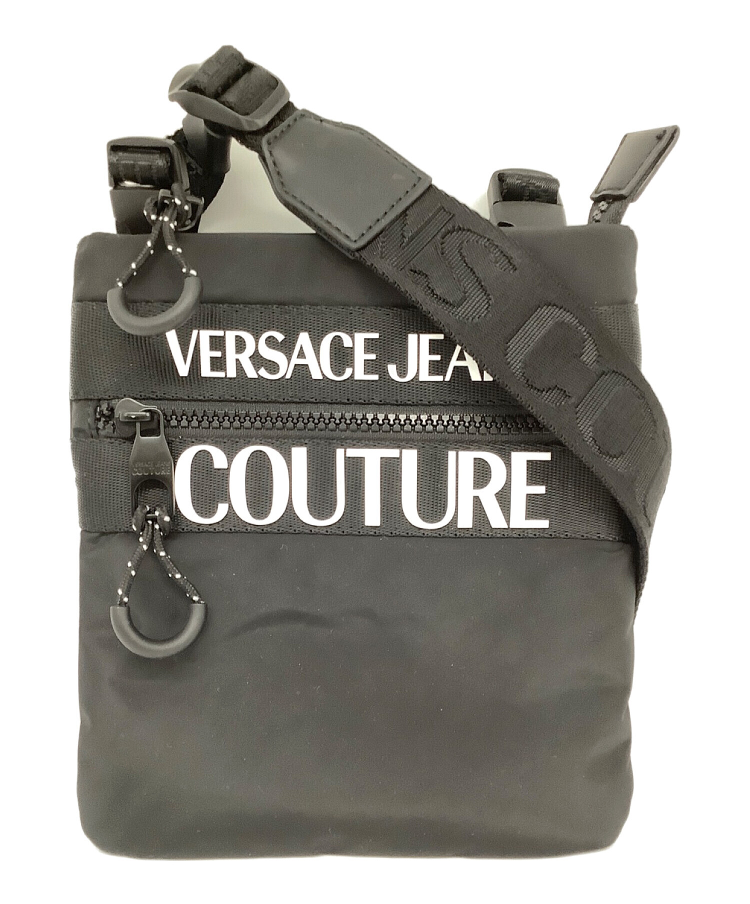 VERSACE JEANS COUTURE ショルダーバッグ ブラック ショッピング