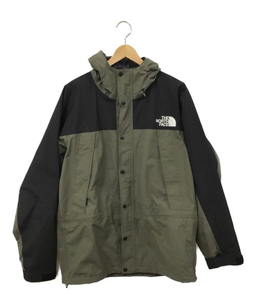 THE NORTH FACE（ザ ノース フェイス）THE NORTH FACE (ザ ノース フェイス) マウンテンライトジャケット ブラック×カーキ サイズ:XLの古着・服飾アイテム