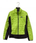 Patagoniaパタゴニア）の古着「Nano Puff Hybrid JKT」｜黄緑×ブラック