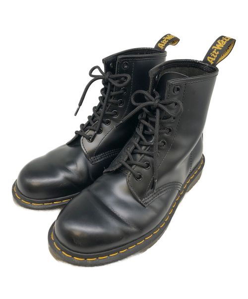 Dr.Martens（ドクターマーチン）Dr.Martens (ドクターマーチン) 8ホールブーツ ブラック×イエロー サイズ:UK 8の古着・服飾アイテム