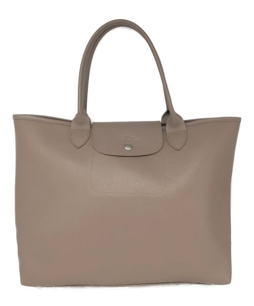 LONGCHAMP（ロンシャン）LONGCHAMP (ロンシャン) プリアージュ シティ　トートバッグ グレージュの古着・服飾アイテム