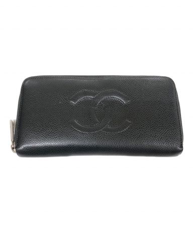 中古・古着通販】CHANEL (シャネル) 長財布 キャビアスキン｜ブランド