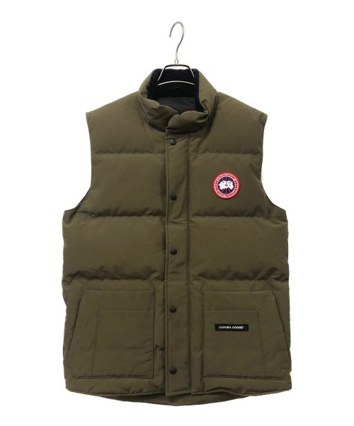 CANADA GOOSE（カナダグース）CANADA GOOSE (カナダグース) FREESTYLE CREW VEST オリーブ サイズ:Mの古着・服飾アイテム