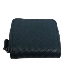 BOTTEGA VENETA（ボッテガベネタ）の古着「イントレチャート/2つ折り財布」｜ネイビー