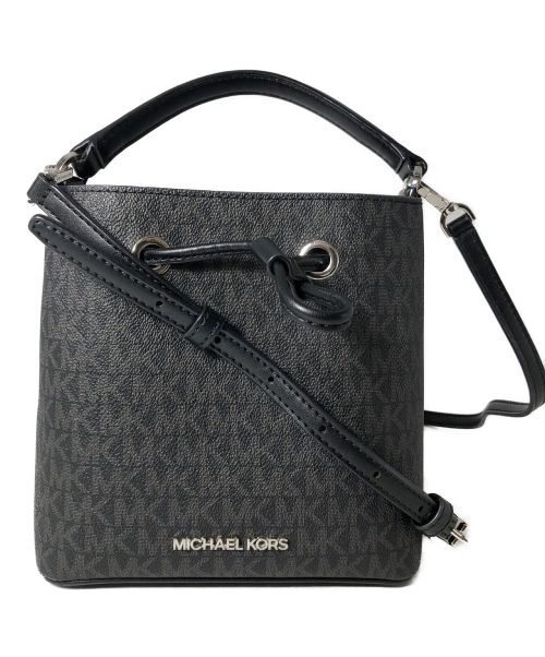 MICHAEL KORS（マイケルコース）MICHAEL KORS (マイケルコース) 2WAYバッグ ブラック×グレーの古着・服飾アイテム