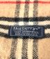 中古・古着 Burberry's (バーバリーズ) ウールマフラー ブラウン×ブラック：5800円