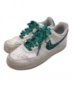 NIKEナイキ）の古着「WMNS AF1 Low 07 Essential Green Paisley」｜ホワイト×グリーン