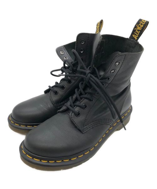 Dr.Martens（ドクターマーチン）Dr.Martens (ドクターマーチン) 8ホールブーツ ブラック×イエロー サイズ:UK5の古着・服飾アイテム