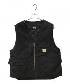 stussyステューシー）の古着「nsulated work vest」｜ブラック