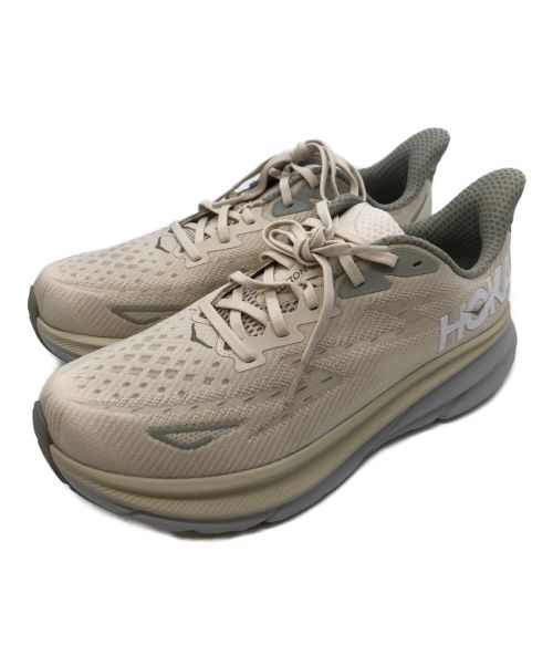 HOKAONEONE（ホカオネオネ）HOKAONEONE (ホカオネオネ) M CLIFTON 9 WIDE ベージュ サイズ:27.5cmの古着・服飾アイテム