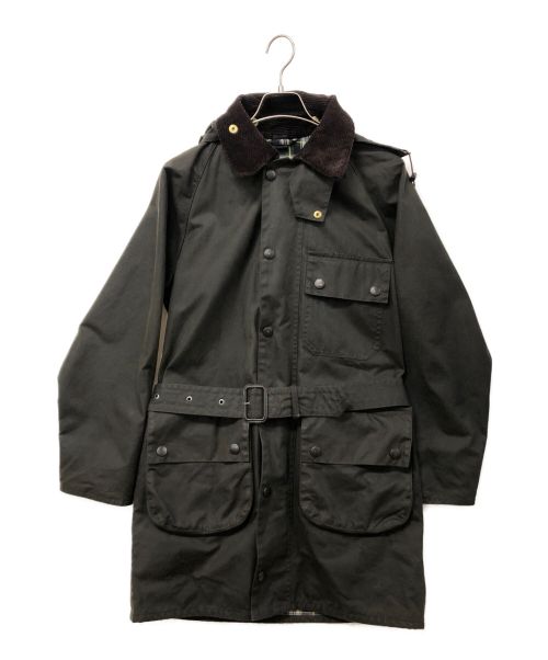 Barbour（バブアー）Barbour (バブアー) ワックスコットンミドルレングス ジャケット カーキ×ブラウン サイズ:36の古着・服飾アイテム