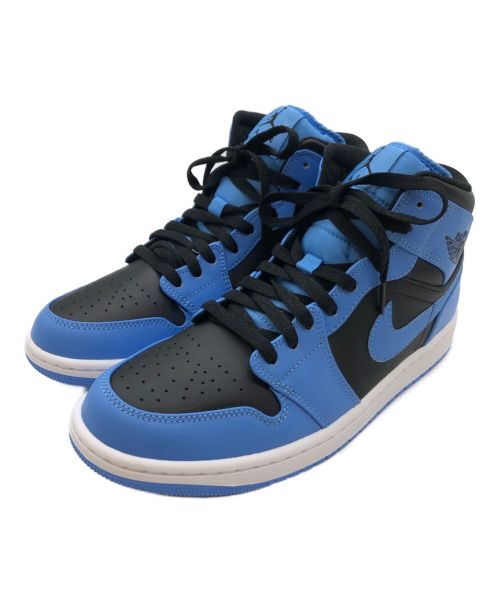 NIKE（ナイキ）NIKE (ナイキ) AIR JORDAN 1 MID ブルー×ブラック サイズ:27cmの古着・服飾アイテム