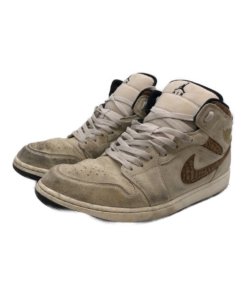 NIKE（ナイキ）NIKE (ナイキ) AIR JORDAN 1 MID SE ベージュ×ブラウン サイズ:30cmの古着・服飾アイテム