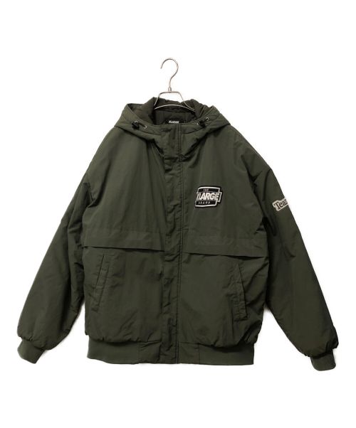 X-LARGE（エクストララージ）X-LARGE (エクストララージ) NYLON PUFFER JACKET カーキ サイズ:Lの古着・服飾アイテム