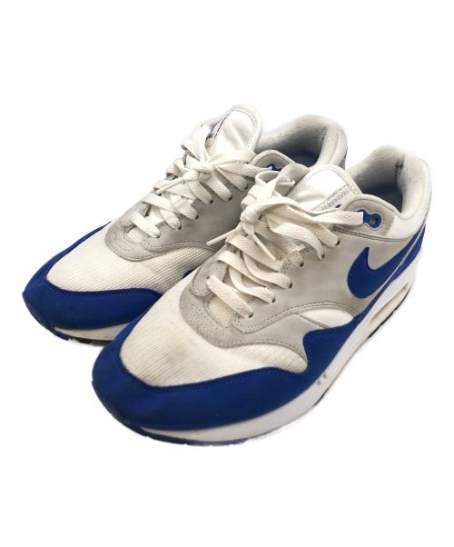 NIKE（ナイキ）NIKE (ナイキ) AIR MAX 1 ANNIVERSARY WHITE/GAME ROYAL グレー×ブルー サイズ:28cmの古着・服飾アイテム