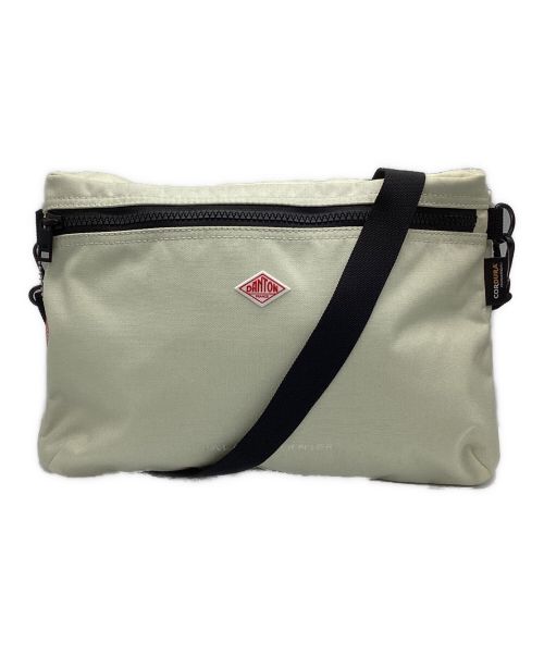 DANTON（ダントン）DANTON (ダントン) CORDURA CANVAS SHOULDER POUCH ベージュ×ブラックの古着・服飾アイテム