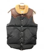 RockyMountainFeatherBedロッキーマウンテンフェザーベッド）の古着「CHRISTY VEST」｜ブラック×ブラウン