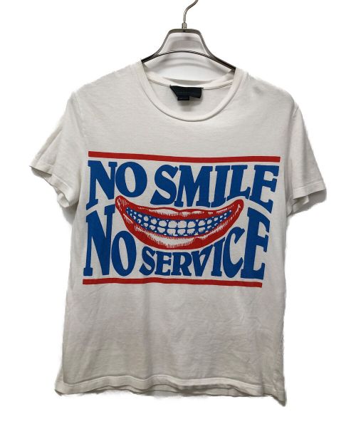 STELLA McCARTNEY（ステラマッカートニー）STELLA McCARTNEY (ステラマッカートニー) プリントカットソー NO SMILE NO SERVICE ホワイト×レッド サイズ:Mの古着・服飾アイテム