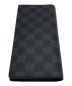 LOUIS VUITTON (ルイ ヴィトン) ポルトフォイユ ブラザ ブラック×グレー：60000円