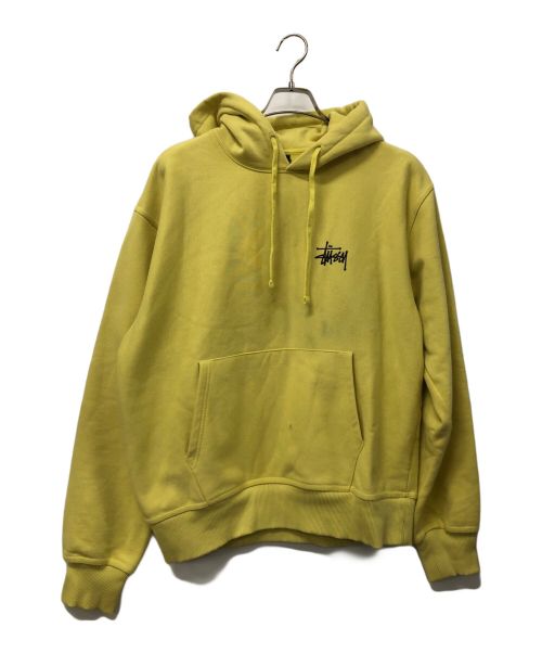 stussy（ステューシー）stussy (ステューシー) BIG STOCK HOODIE イエロー サイズ:Mの古着・服飾アイテム