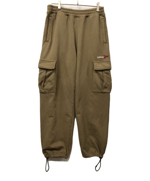 stussy（ステューシー）stussy (ステューシー) スウェットカーゴパンツ ベージュ サイズ:Sの古着・服飾アイテム