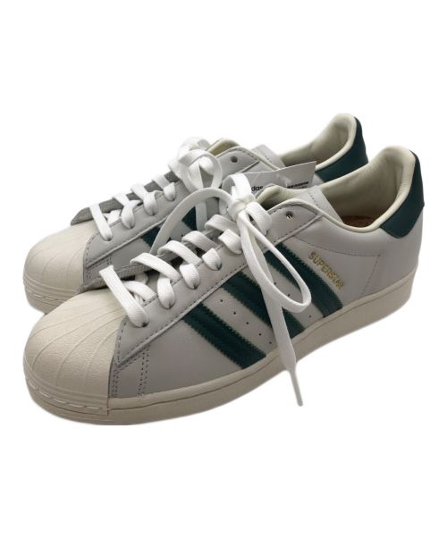 adidas（アディダス）adidas (アディダス) SUPERSTAR OFF WHITE ホワイト×グリーン サイズ:26cm 未使用品の古着・服飾アイテム