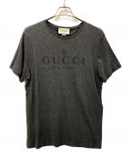 GUCCIグッチ）の古着「Tonal Brand Logo Tee」｜グレー