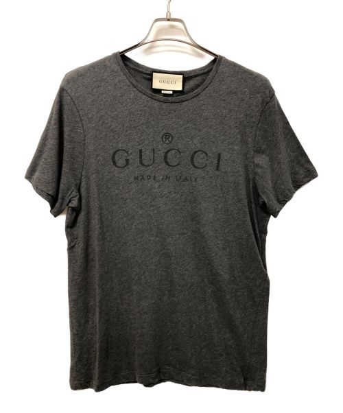 GUCCI（グッチ）GUCCI (グッチ) Tonal Brand Logo Tee グレー サイズ:XLの古着・服飾アイテム