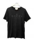 GUCCIグッチ）の古着「Tonal Brand Logo Tee」｜ブラック