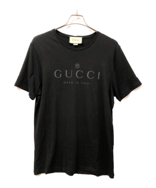 GUCCI（グッチ）GUCCI (グッチ) Tonal Brand Logo Tee ブラック サイズ:XLの古着・服飾アイテム