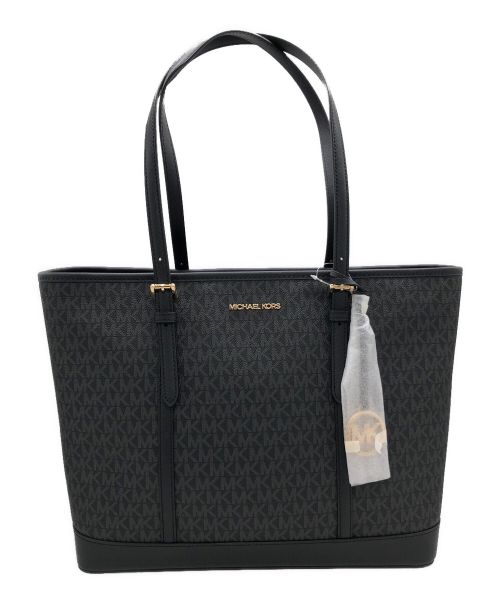 MICHAEL KORS（マイケルコース）MICHAEL KORS (マイケルコース) ジェット セット トラベル トート ブラック 未使用品の古着・服飾アイテム