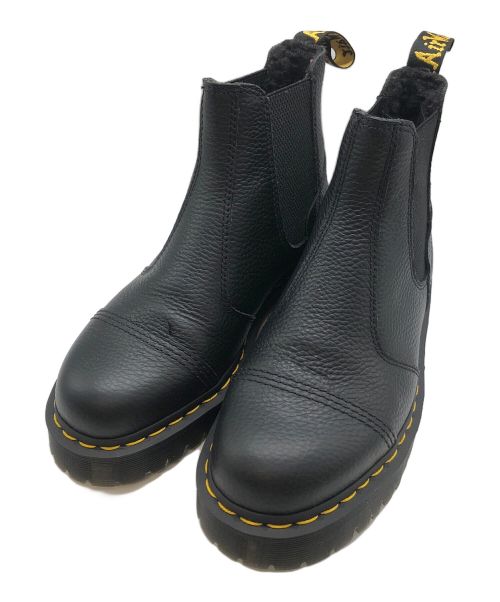 Dr.Martens（ドクターマーチン）Dr.Martens (ドクターマーチン) Bex Faux Fur-Lined Platform Chelsea Boot ブラック サイズ:UK 8の古着・服飾アイテム