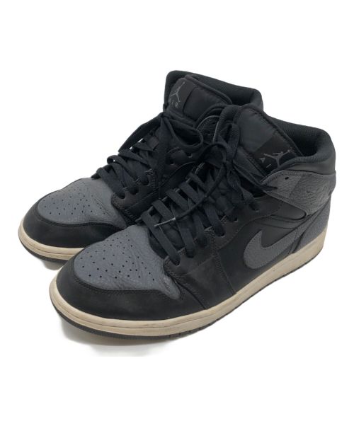 NIKE（ナイキ）NIKE (ナイキ) AIR JORDAN 1 MID ブラック×グレー サイズ:28.5cmの古着・服飾アイテム