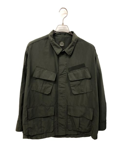 Porter Classic（ポータークラシック）Porter Classic (ポータークラシック) WEATHER MILITARY JACKET カーキ サイズ:2の古着・服飾アイテム