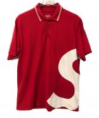 SUPREMEシュプリーム）の古着「S Logo Polo」｜レッド×ホワイト