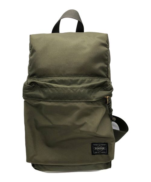 PORTER（ポーター）PORTER (ポーター) FORCE SLING SHOULDER BAG カーキの古着・服飾アイテム