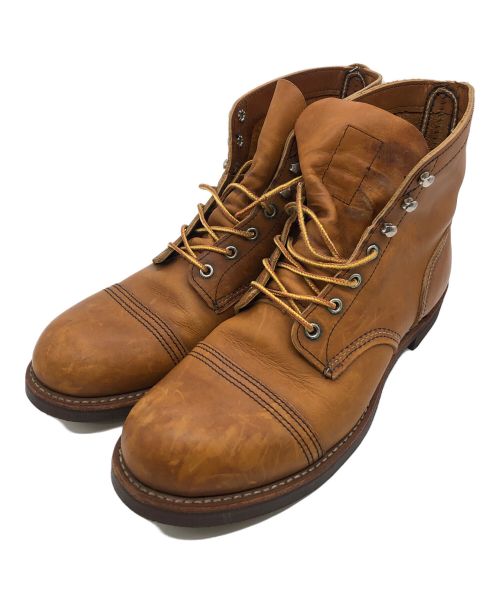 RED WING（レッドウィング）RED WING (レッドウィング) アイアンレンジブーツ ブラウン サイズ:UK 9 1/2の古着・服飾アイテム