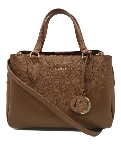 FURLA（フルラ）FURLA (フルラ) MINERVAS TOTE BAG ブラウンの古着・服飾アイテム