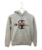 Champion×SUPREMEチャンピオン×シュプリーム）の古着「Champion Stacked C Hooded Sweatshirt」｜グレー