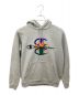 Champion（チャンピオン）の古着「Champion Stacked C Hooded Sweatshirt」｜グレー