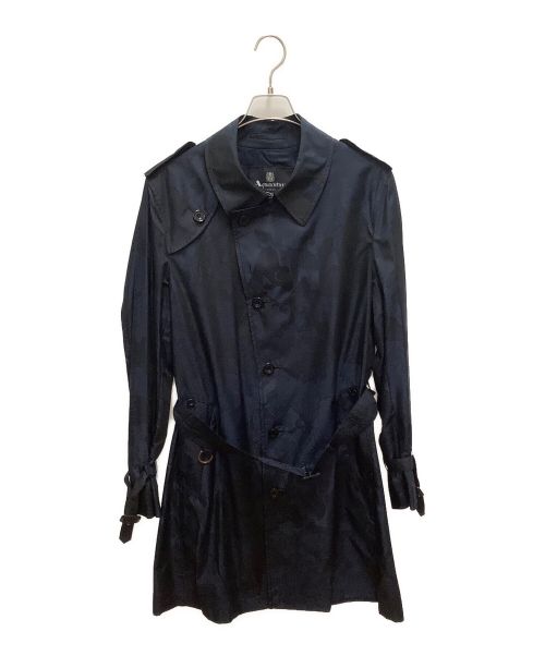 Aquascutum（アクアスキュータム）Aquascutum (アクアスキュータム) ステンカラーコート ネイビー サイズ:SIZE 40の古着・服飾アイテム