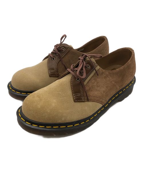 Dr.Martens（ドクターマーチン）Dr.Martens (ドクターマーチン) 3ホールスウェードシューズ ブラウン×ベージュ サイズ:UK8の古着・服飾アイテム