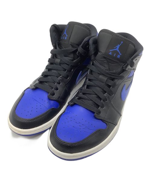 NIKE（ナイキ）NIKE (ナイキ) AIR JORDAN 1 MID ブルー×ブラック サイズ:25cmの古着・服飾アイテム