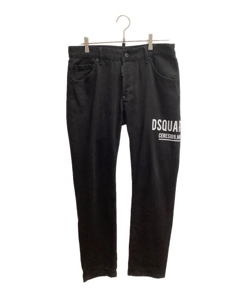 DSQUARED2（ディースクエアード）DSQUARED2 (ディースクエアード) ブラックデニム ブラック サイズ:SIZE 50の古着・服飾アイテム