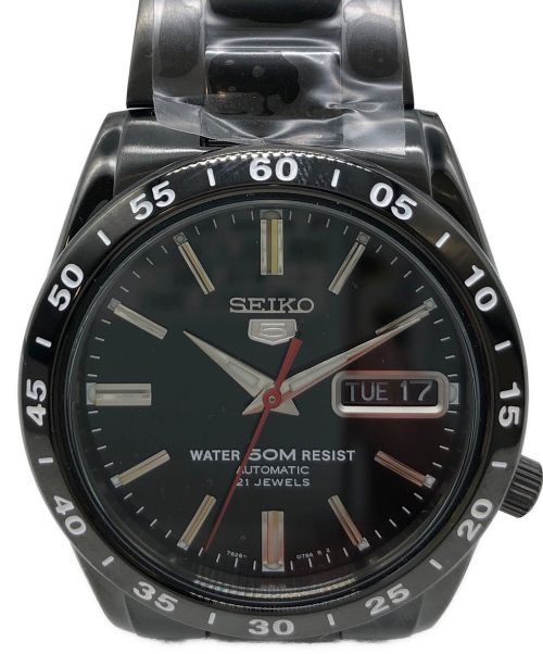 SEIKO5（セイコーファイブ）SEIKO5 (セイコーファイブ) 腕時計 SEIKO5 セイコー5 ブラックの古着・服飾アイテム